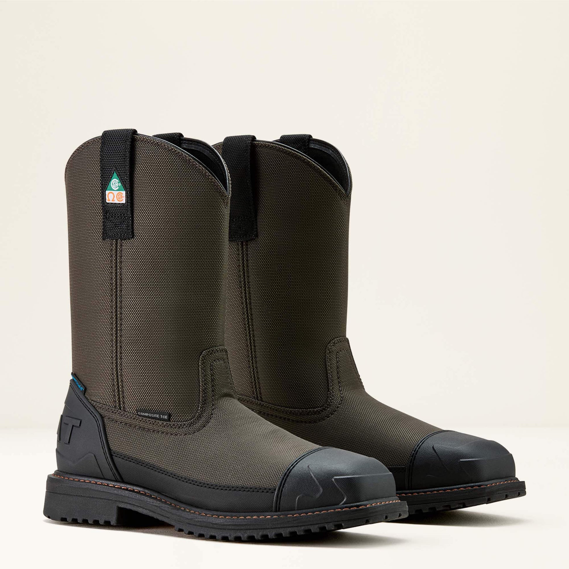 Ariat Men RigTEK Wildcat Pull-On CSA Waterproof Wide Square Toe Composite Toe Work Boot