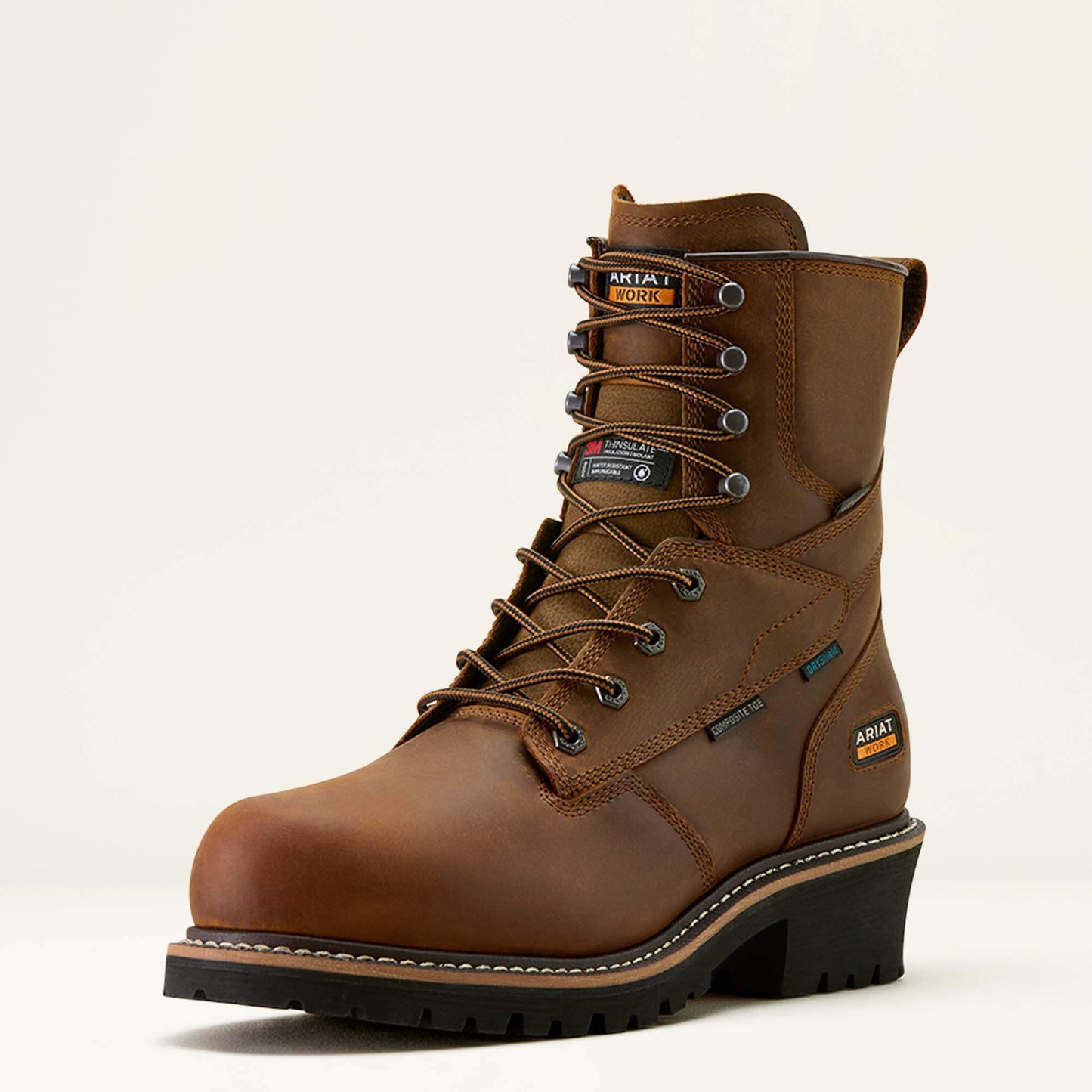 Ariat Men Logger Shock Shield Waterproof Insulated Composite Toe Work Boot