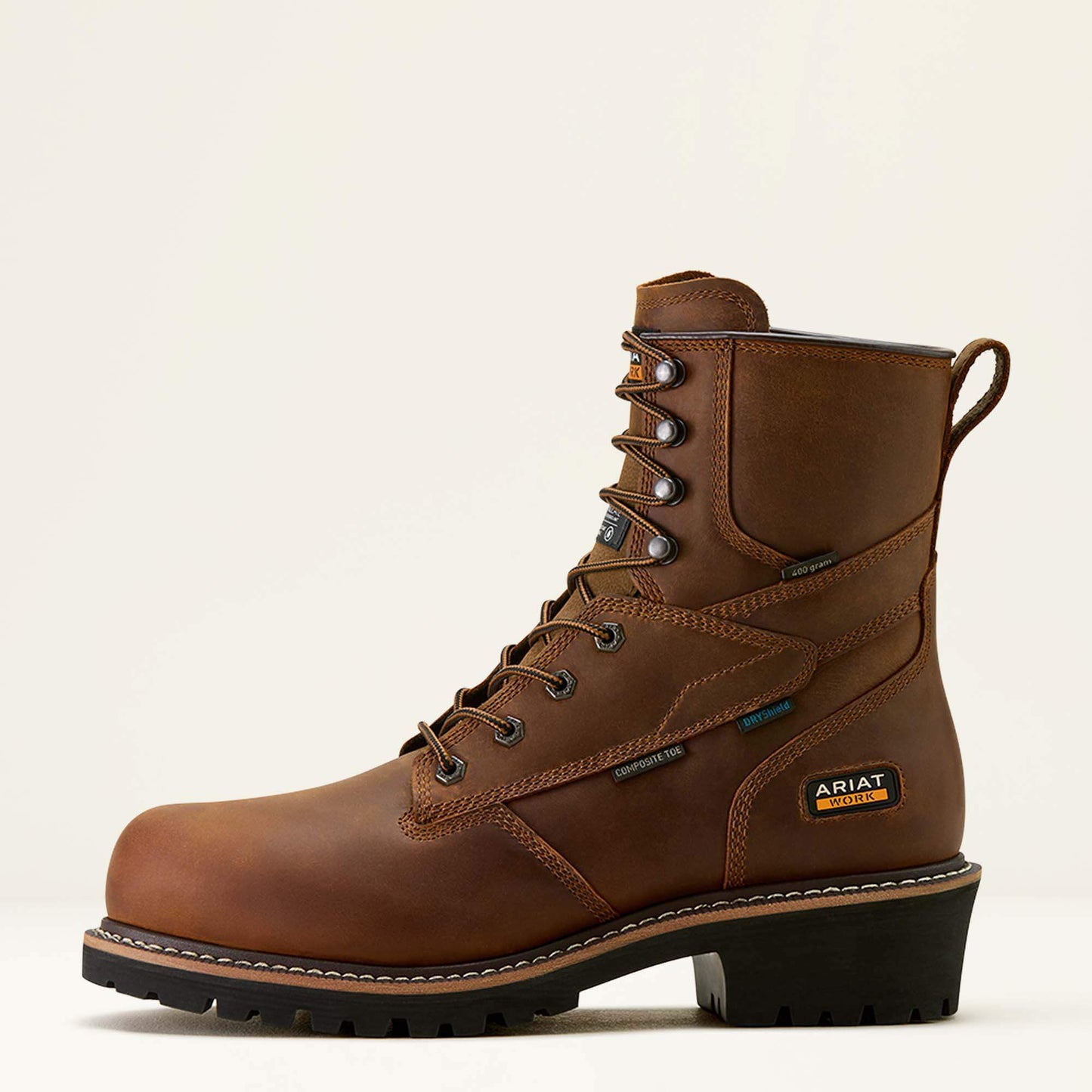 Ariat Men Logger Shock Shield Waterproof Insulated Composite Toe Work Boot