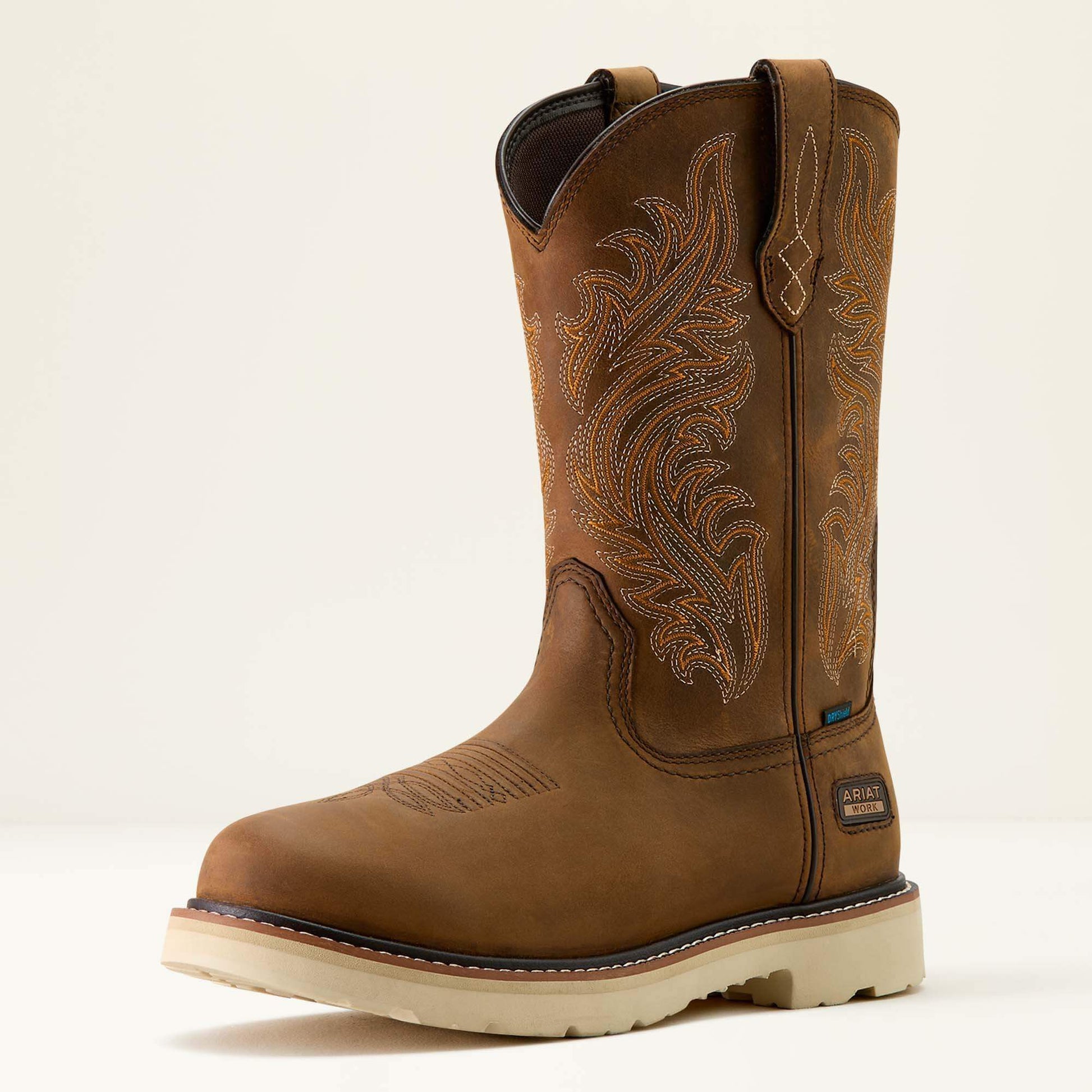 Ariat Men Activator Argo Waterproof Round Toe Work Boot