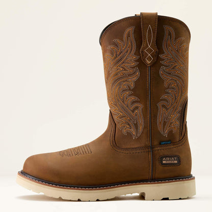 Ariat Men Activator Argo Waterproof Round Toe Work Boot