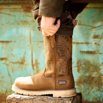 Ariat Men Logger Shock Shield Waterproof Work Boot