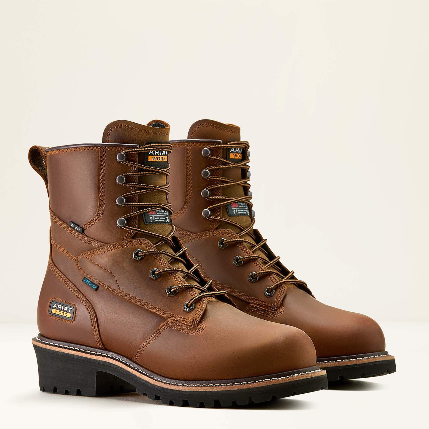 Ariat Men Logger Shock Shield Waterproof Insulated Work Boot