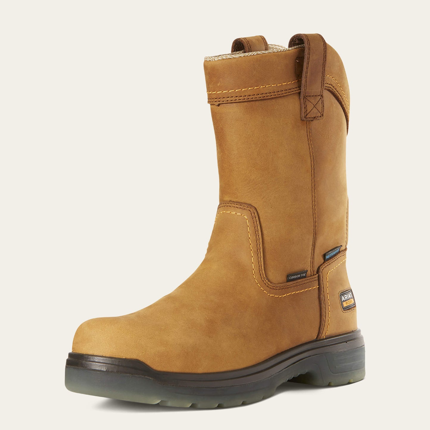 Ariat Men Turbo Pull-On Waterproof Carbon Toe Work Boot