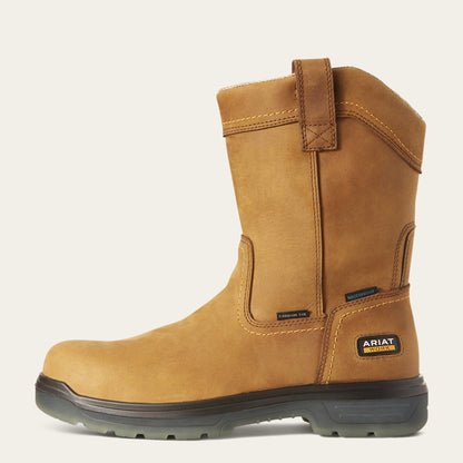 Ariat Men Turbo Pull-On Waterproof Carbon Toe Work Boot