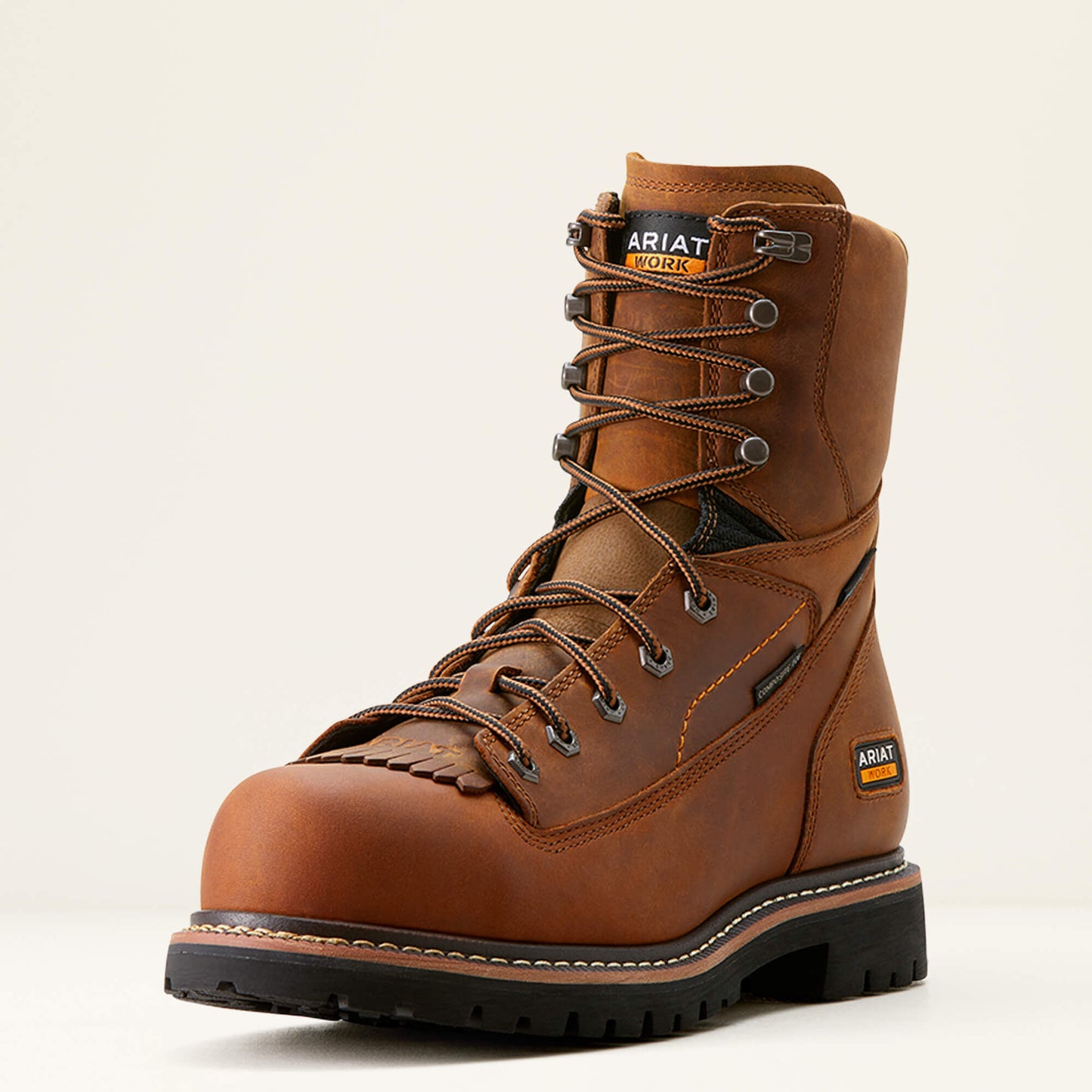Ariat Men Longview Shock Shield 8" Waterproof Composite Toe Work Boot