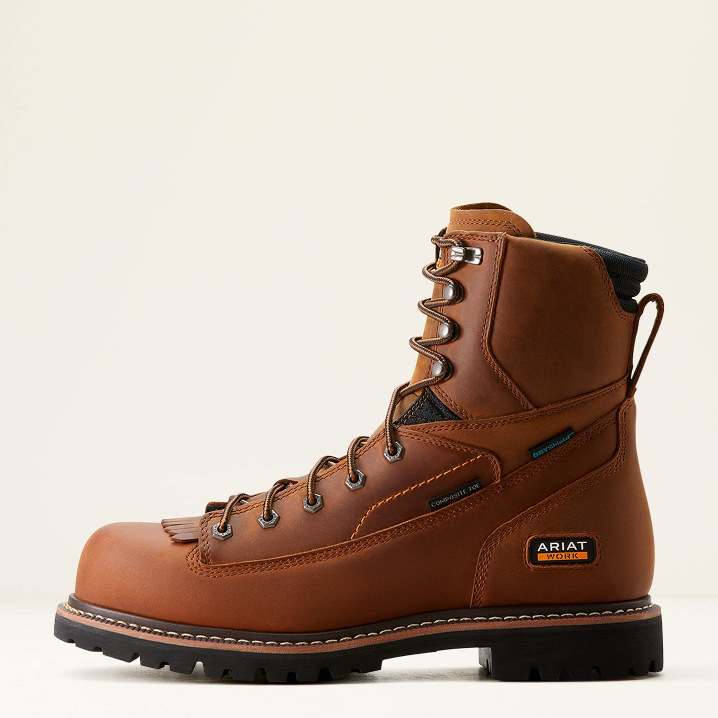 Ariat Men Longview Shock Shield 8" Waterproof Composite Toe Work Boot