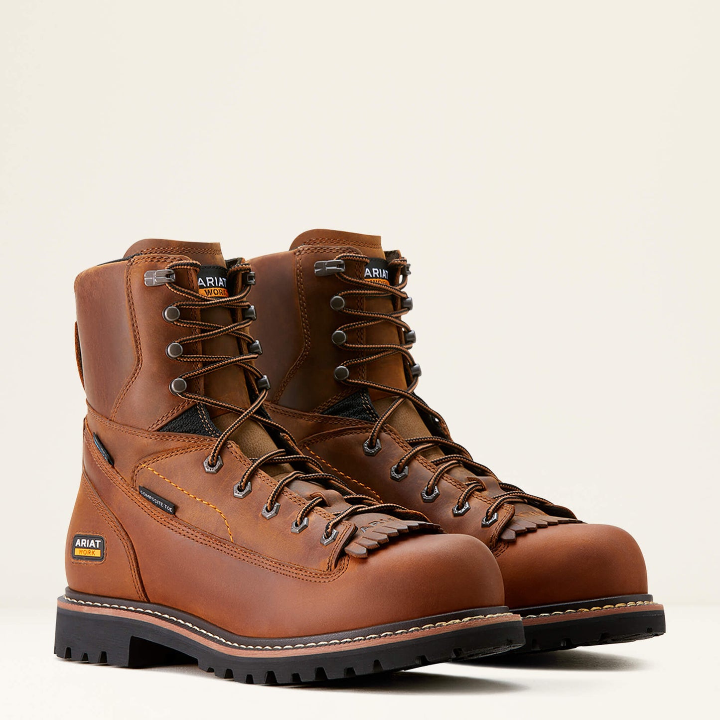 Ariat Men Longview Shock Shield 8" Waterproof Composite Toe Work Boot