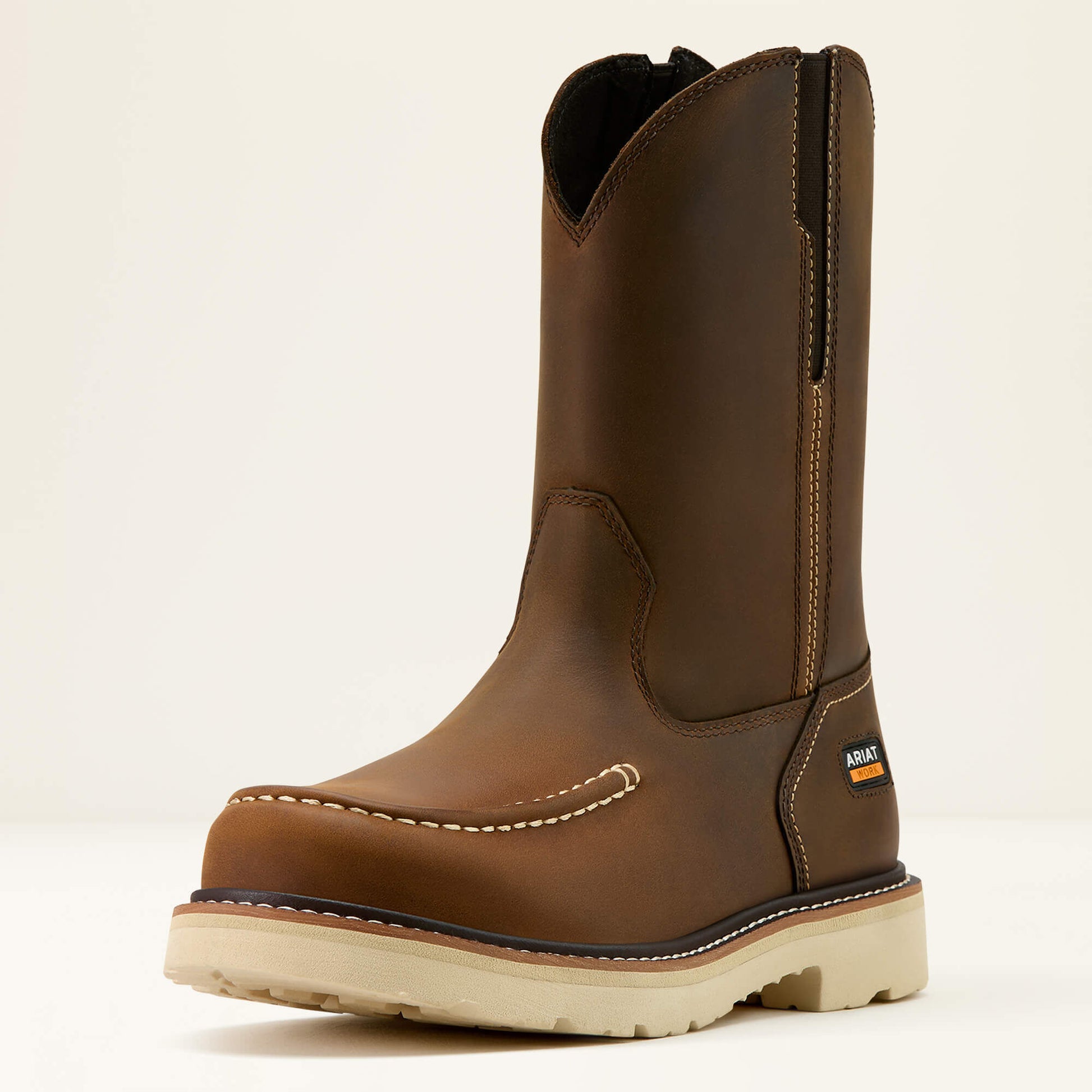 Ariat Men Rebar Lift Pull On Moc Toe Work Boot