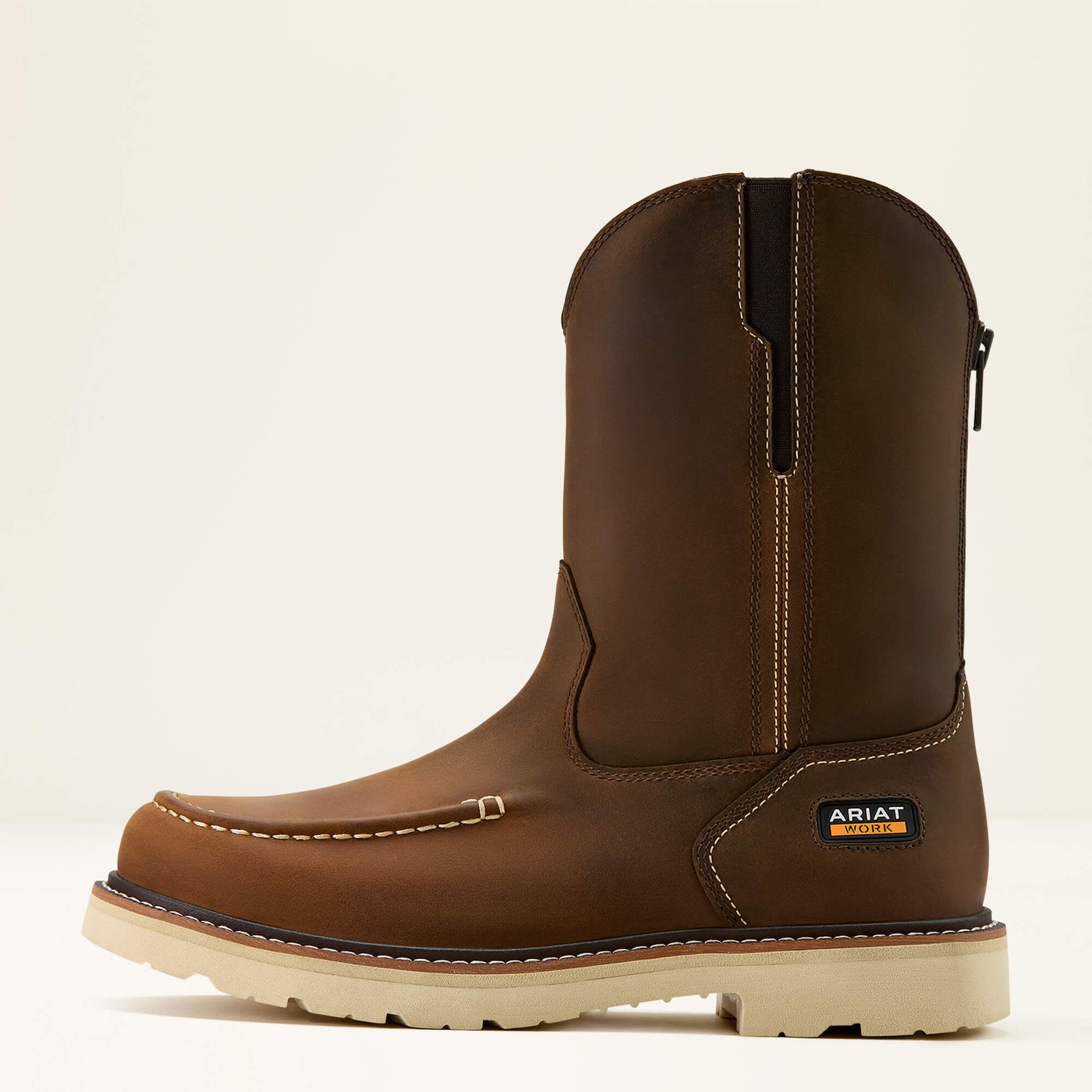 Ariat Men Rebar Lift Pull On Moc Toe Work Boot