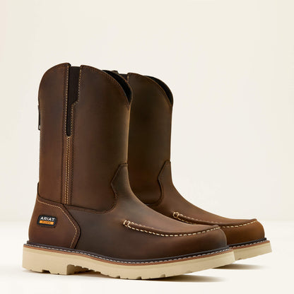 Ariat Men Rebar Lift Pull On Moc Toe Work Boot