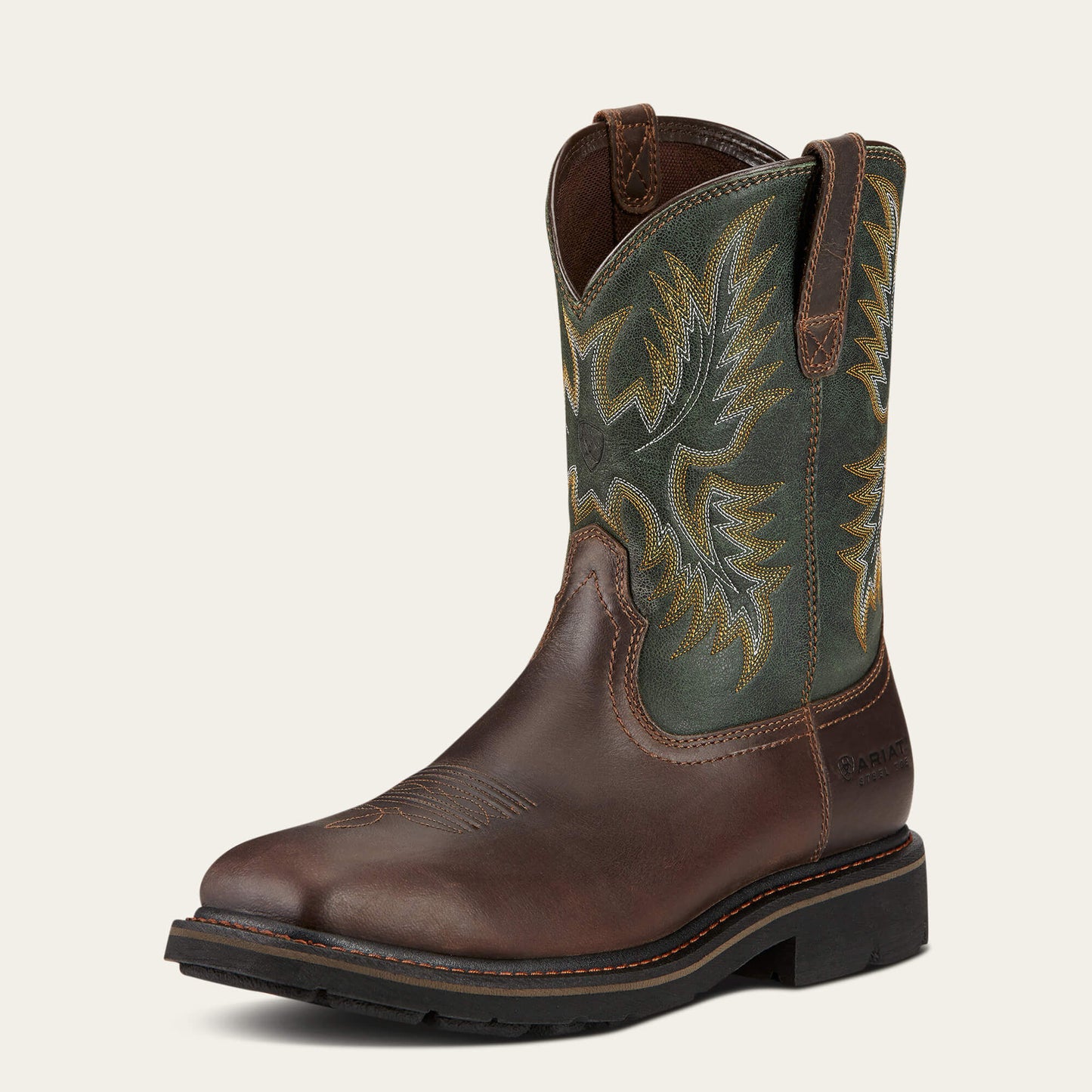 Ariat Men Sierra Wide Square Toe Steel Toe Work Boot