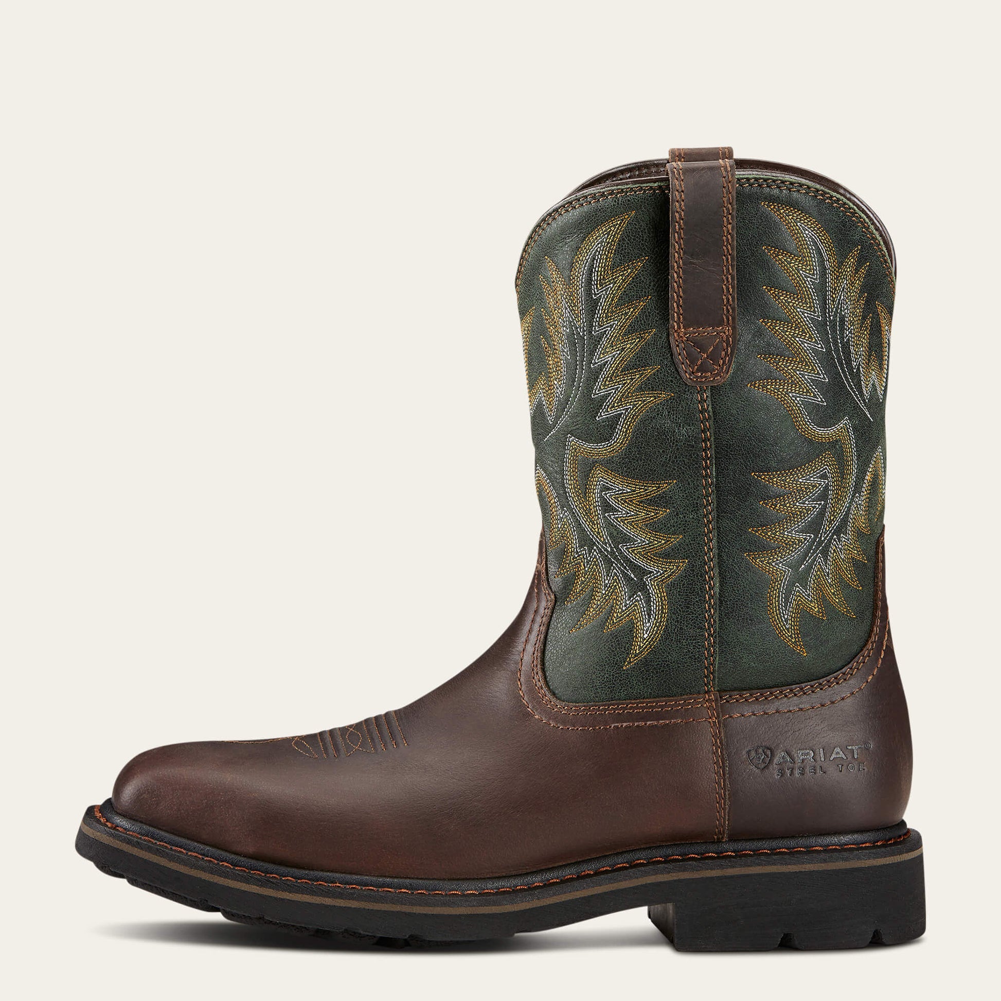 Ariat Men Sierra Wide Square Toe Steel Toe Work Boot
