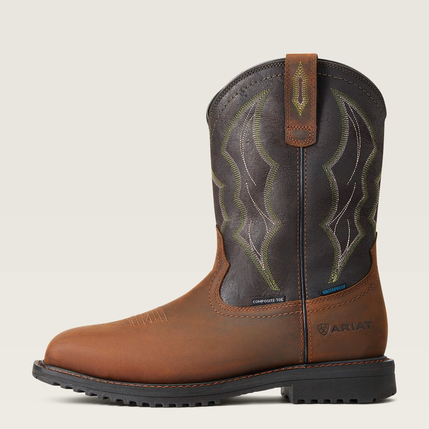 Ariat Men RigTek Wide Square Toe Waterproof Composite Toe Work Boot