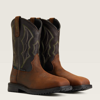Ariat Men RigTek Wide Square Toe Waterproof Composite Toe Work Boot