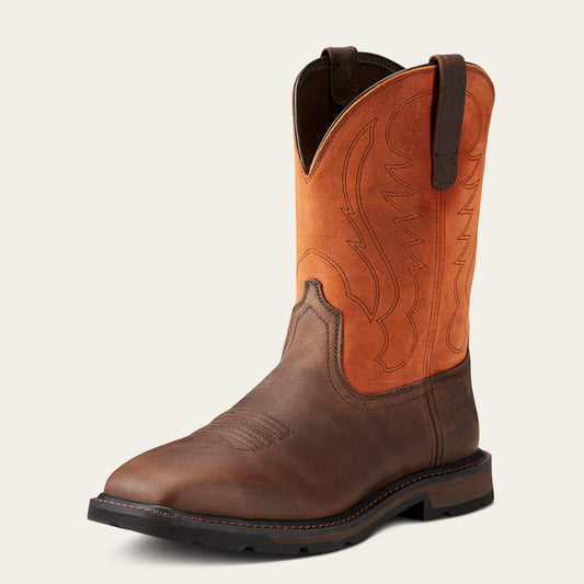 Ariat Men Groundbreaker Wide Square Toe Steel Toe Work Boot