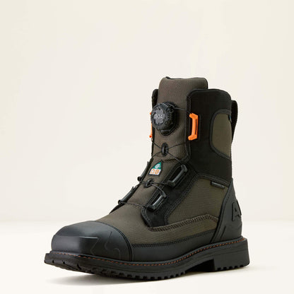 Ariat Men RigTEK Wildcat BOA 8" CSA Waterproof Wide Square Toe Composite Toe Work Boot