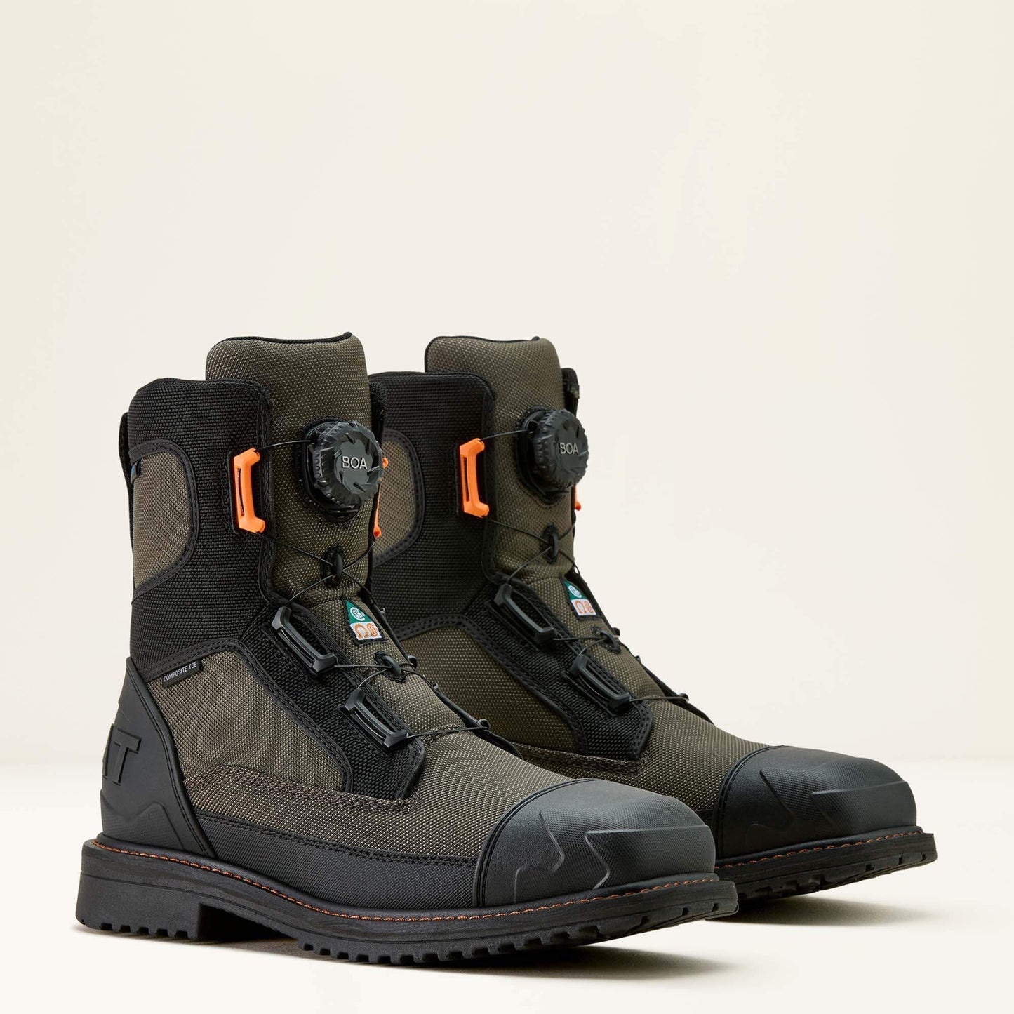 Ariat Men RigTEK Wildcat BOA 8" CSA Waterproof Wide Square Toe Composite Toe Work Boot