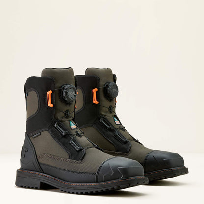 Ariat Men RigTEK Wildcat BOA 8" CSA Waterproof Wide Square Toe Composite Toe Work Boot