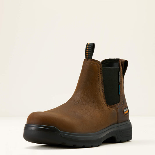 Ariat Men Turbo Chelsea CSA Waterproof Carbon Toe Work Boot