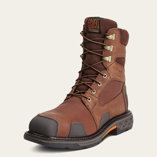 Ariat Men OverDrive 8" Wide Square Toe Waterproof Composite Toe Work Boot