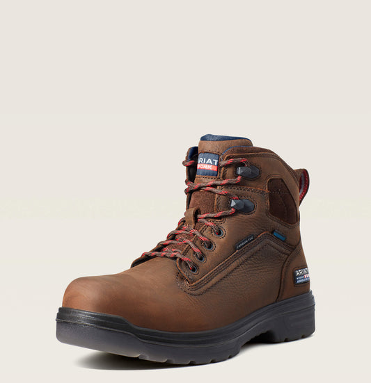 Ariat Men Turbo 6" USA Assembled Waterproof Carbon Toe Work Boot