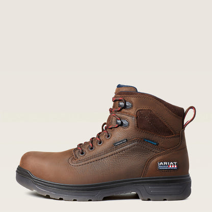 Ariat Men Turbo 6" USA Assembled Waterproof Carbon Toe Work Boot