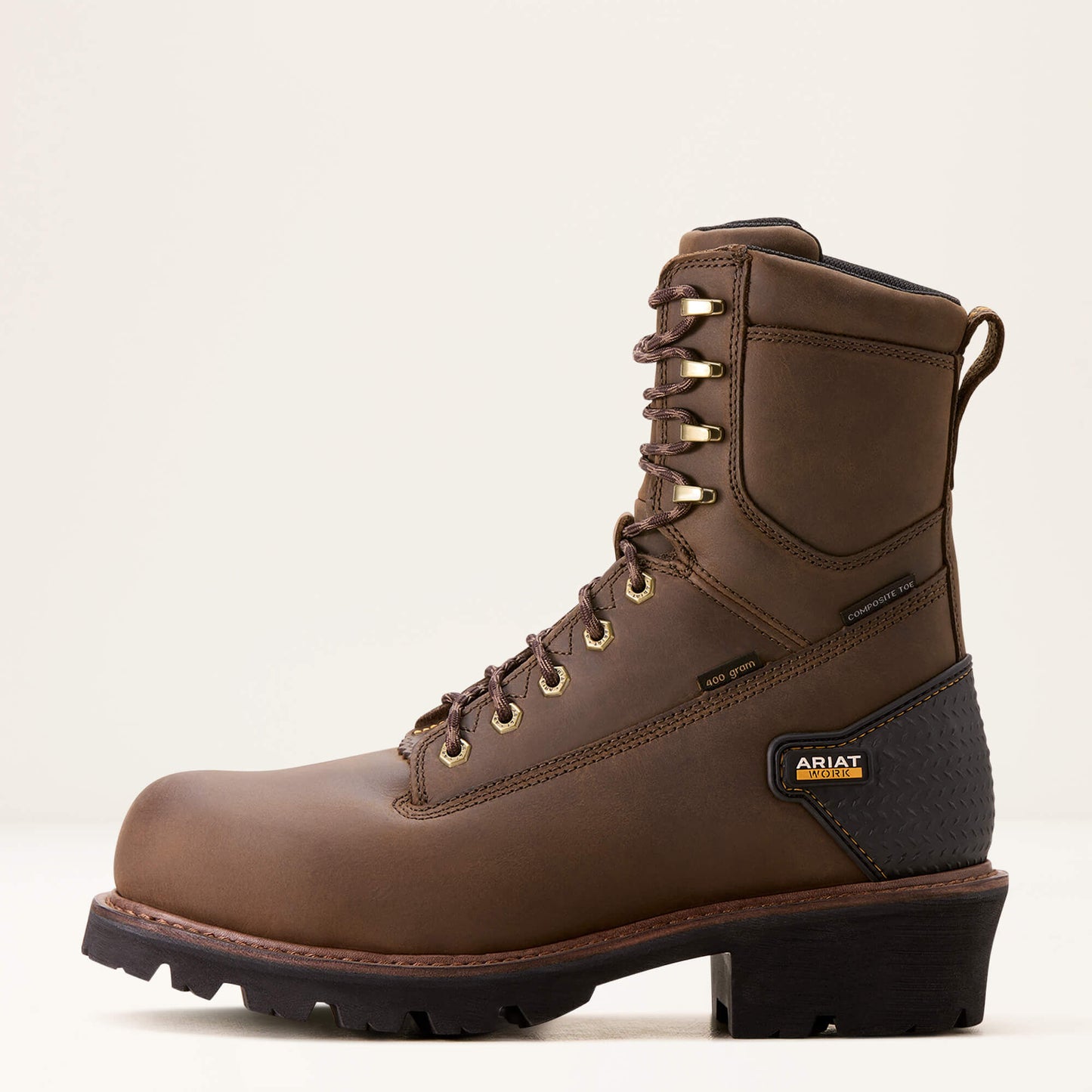 Ariat Men Powerline 8" 400G Waterproof 400g Composite Toe Work Boot