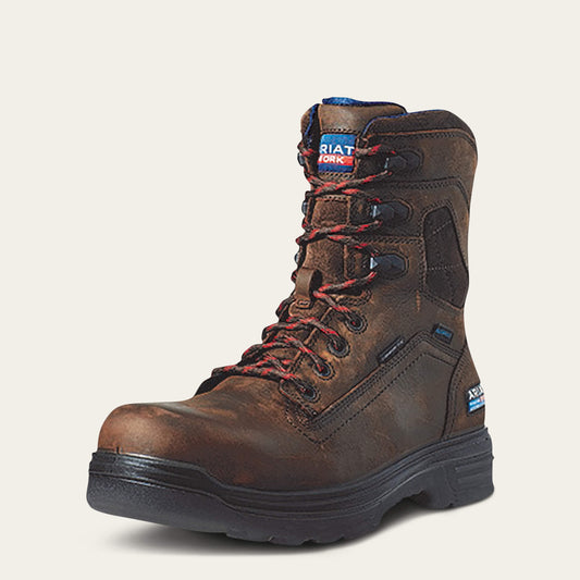 Ariat Men Turbo 8" USA Assembled Waterproof Carbon Toe Work Boot