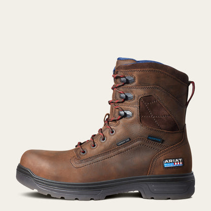 Ariat Men Turbo 8" USA Assembled Waterproof Carbon Toe Work Boot