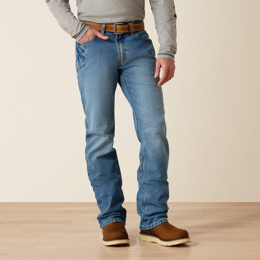 Ariat Men Rebar M4 Relaxed DuraStretch Basic Boot Cut Jean