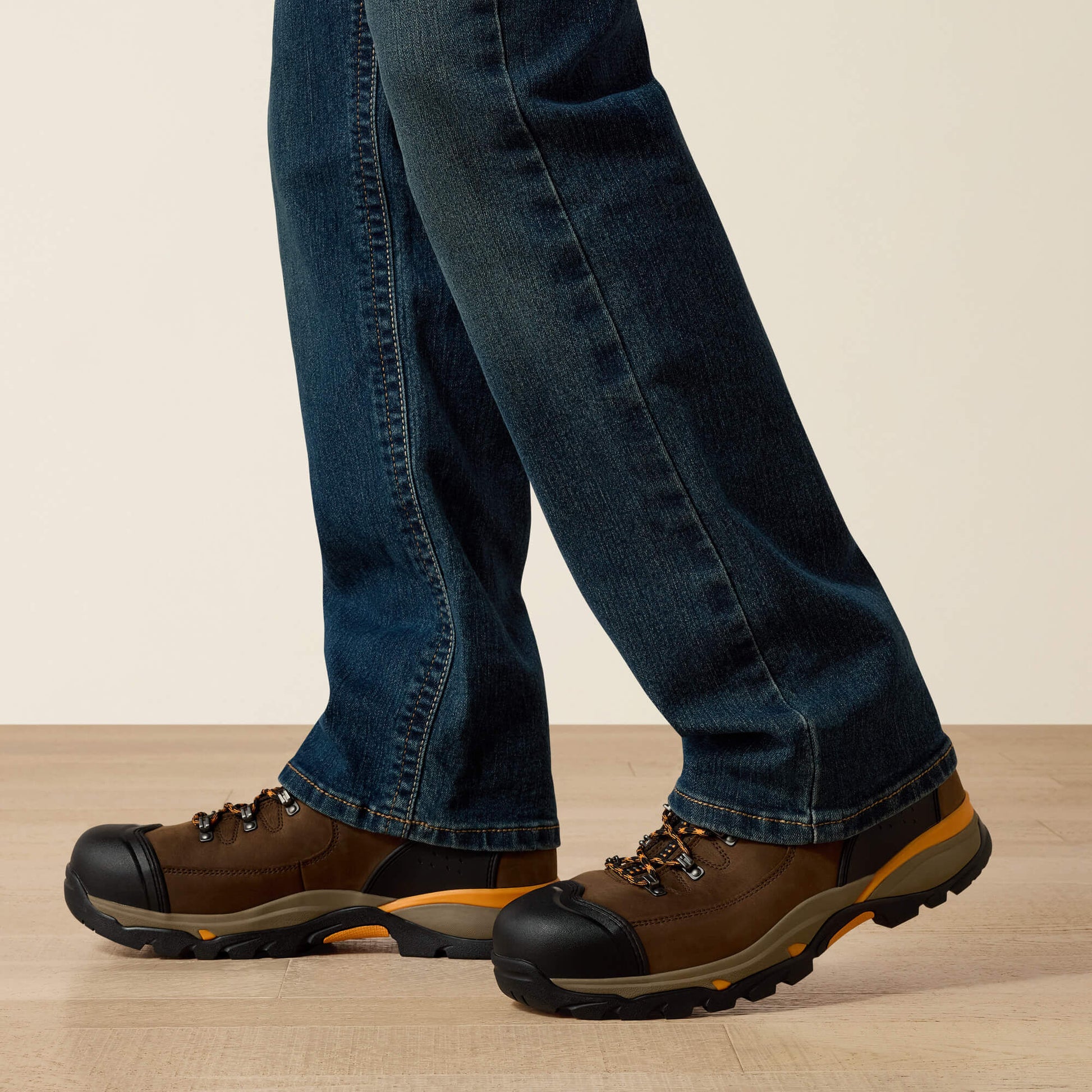Ariat Men Men's Low Rise, Bootcut Work Pants - Rebar Denim