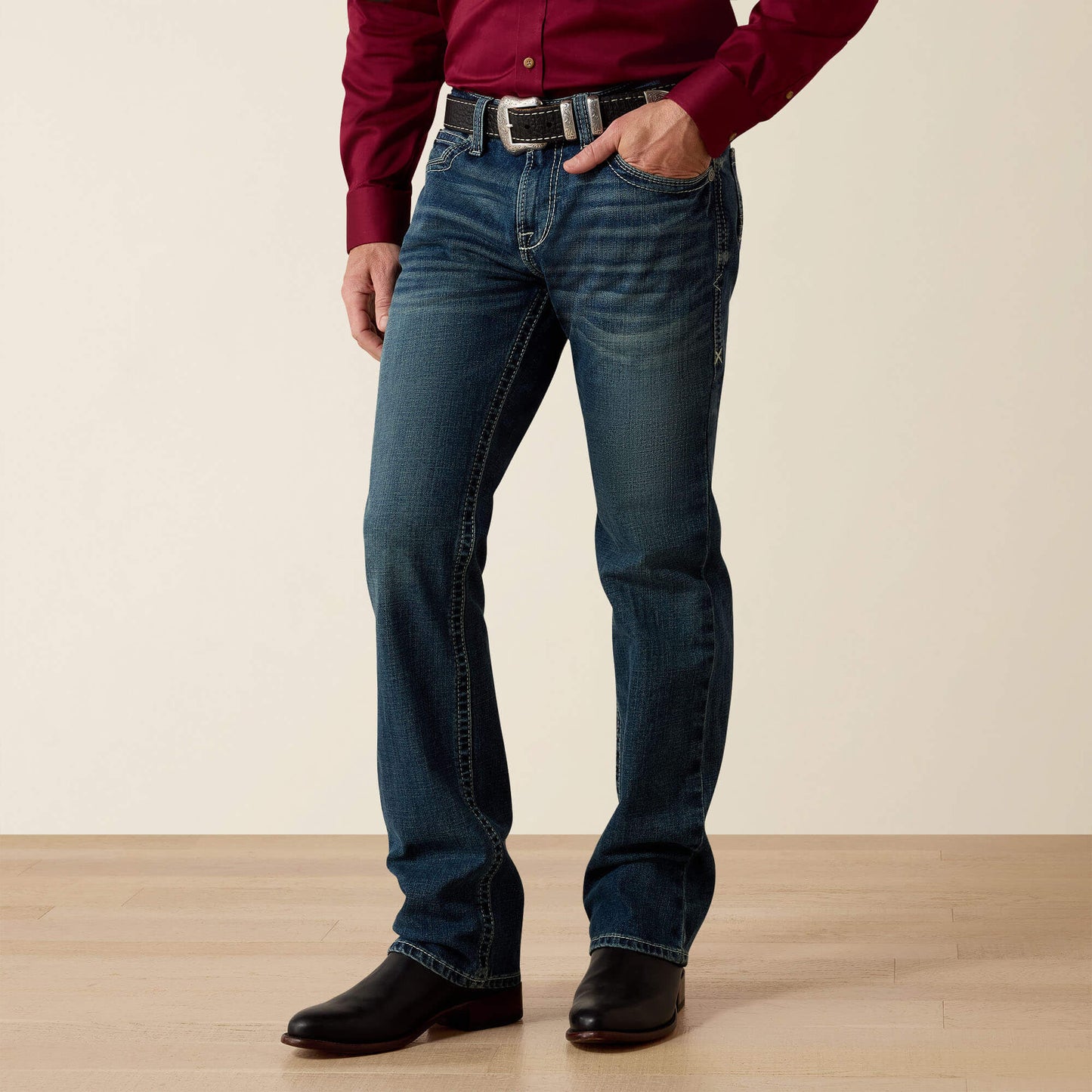 Ariat Men|Trends M7 Rocker Stretch Coltrane Stackable Straight Leg Jean