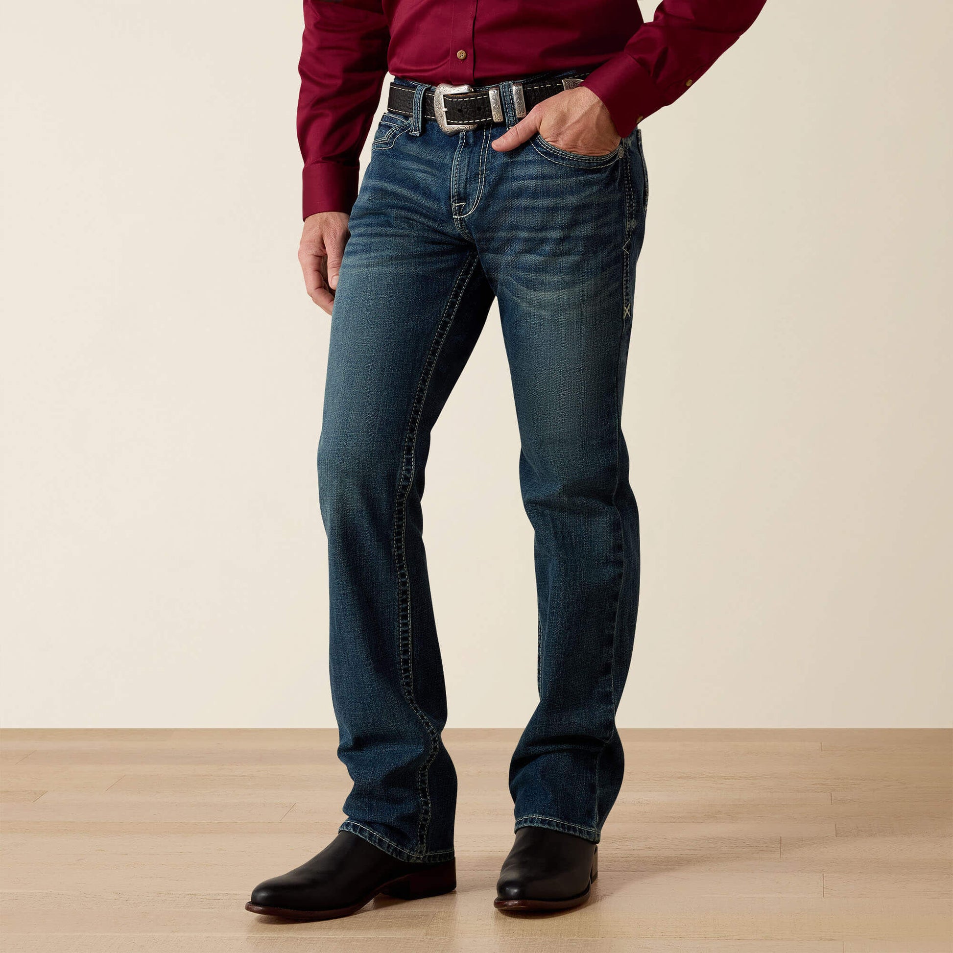 Ariat Men|Trends M7 Rocker Stretch Coltrane Stackable Straight Leg Jean