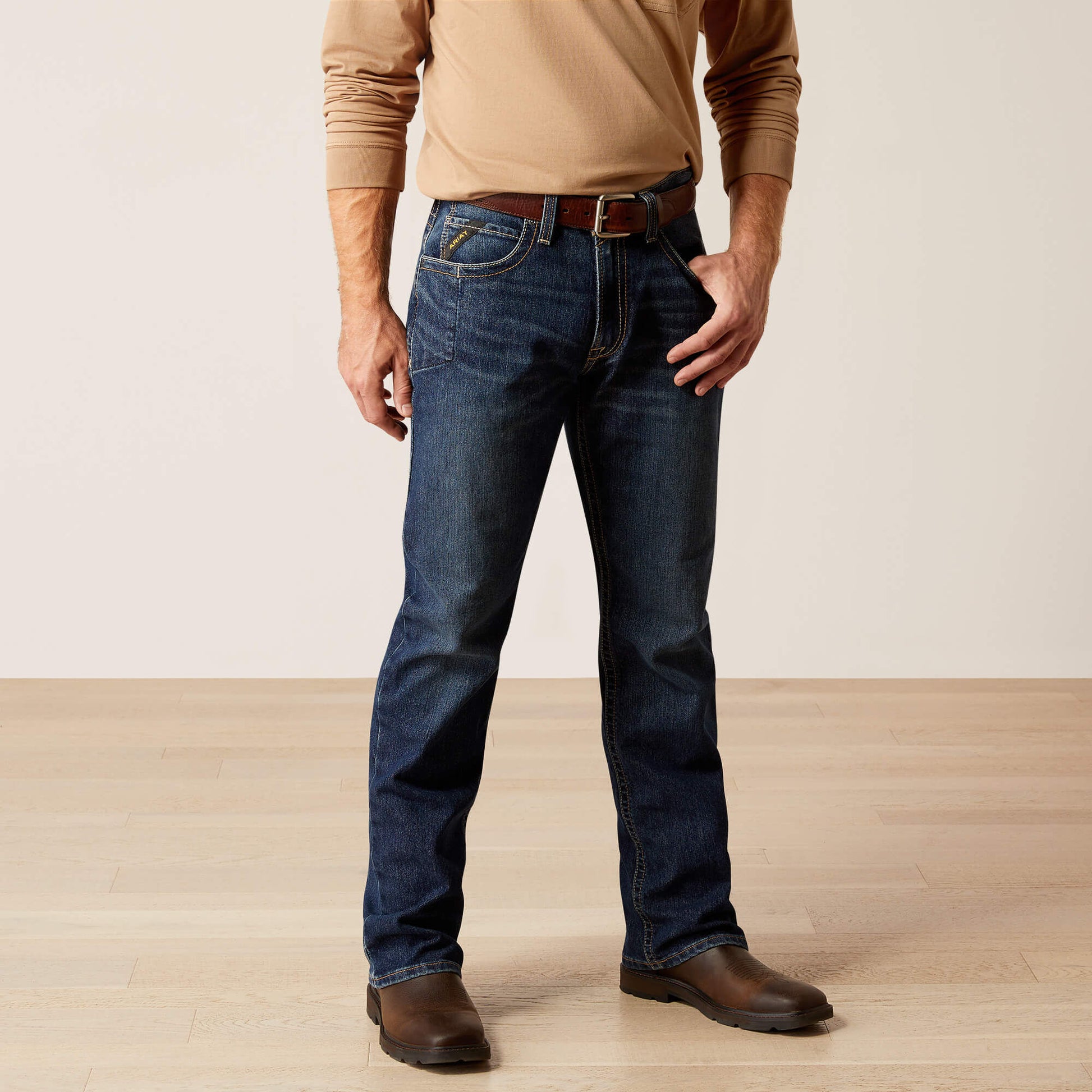 Ariat Men Rebar M4 Relaxed Rail Boot Cut Jean