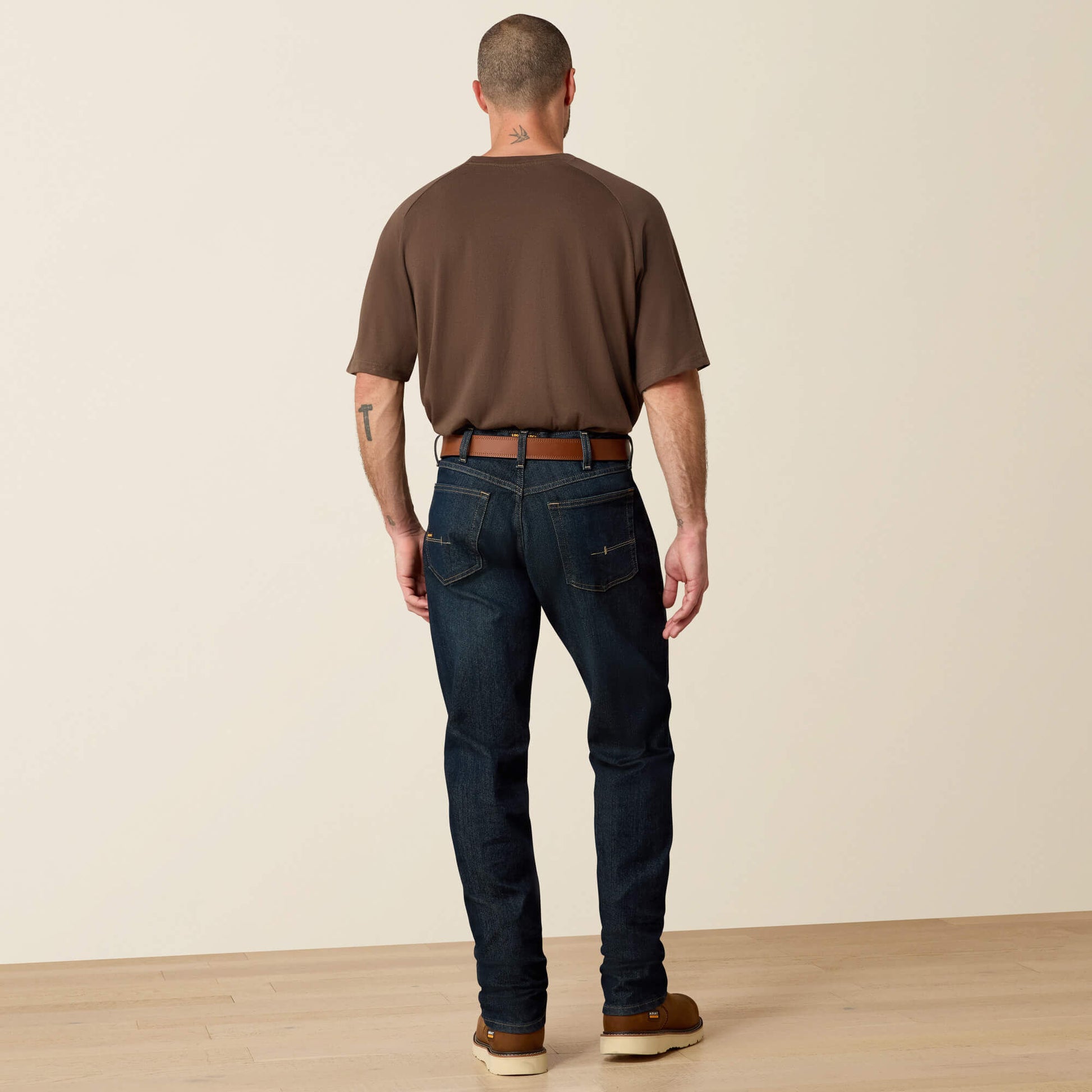 Ariat Men Rebar M4 Relaxed DuraStretch Basic Stackable Straight Leg Jean