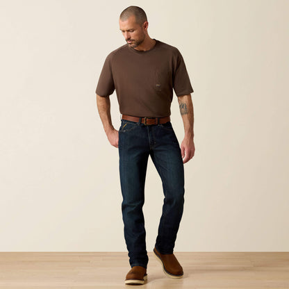 Ariat Men Rebar M4 Relaxed DuraStretch Basic Stackable Straight Leg Jean