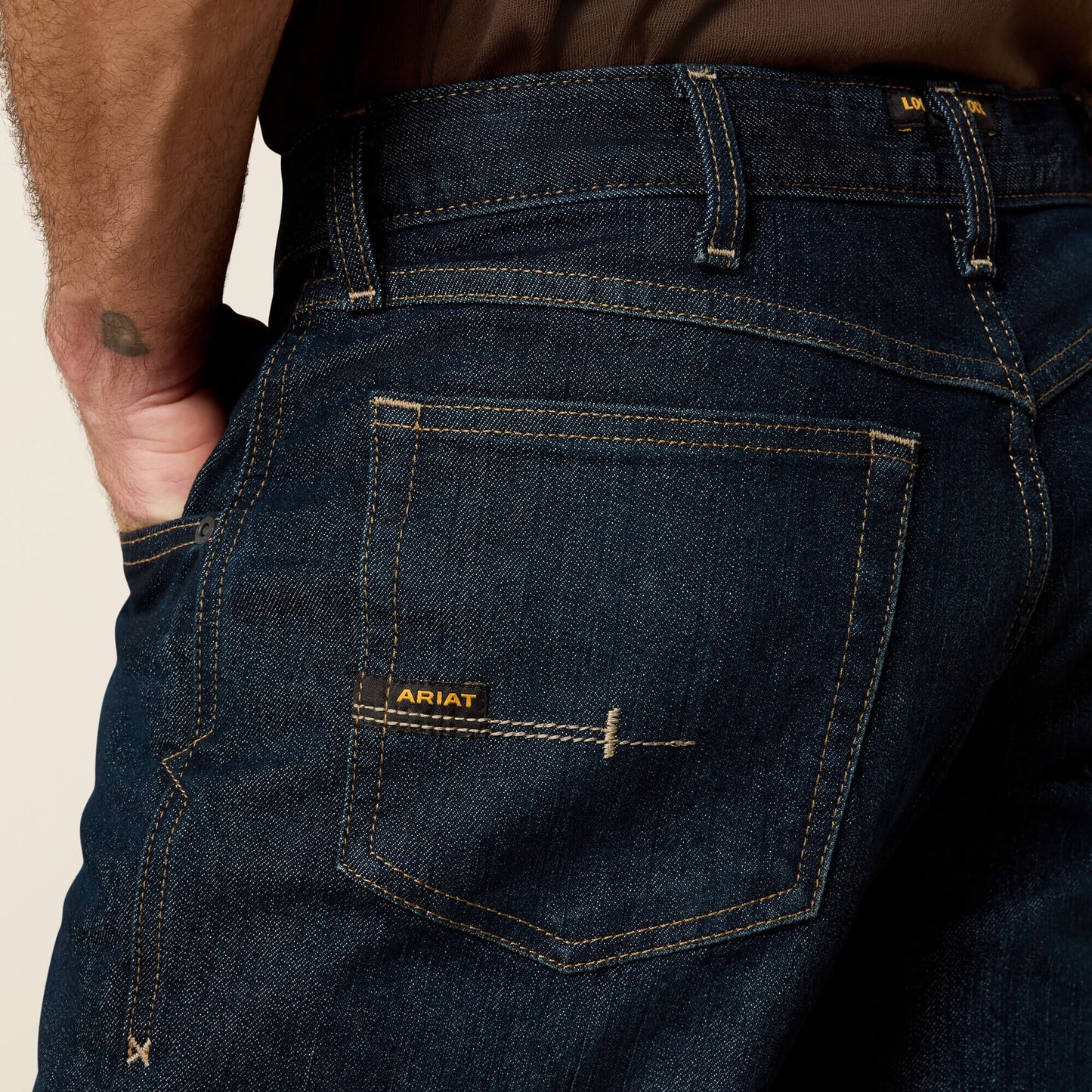 Ariat Men Rebar M4 Relaxed DuraStretch Basic Stackable Straight Leg Jean