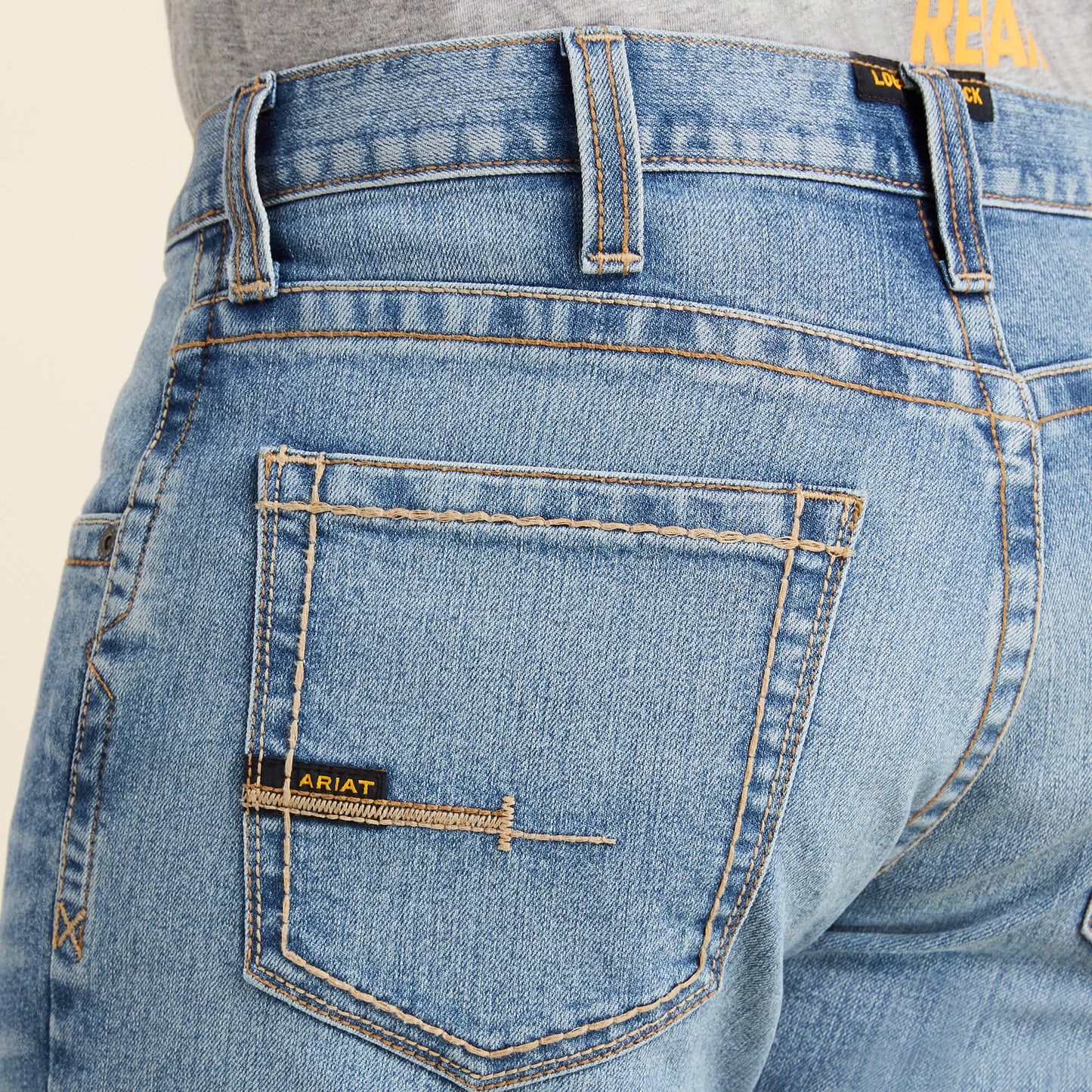 Ariat Men Rebar M5 Straight DuraStretch Edge Straight Leg Jean