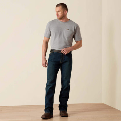 Ariat Men Rebar M4 Low Rise DuraStretch Workhorse Boot Cut Jean