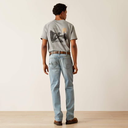 Ariat Men Rebar M4 Relaxed DuraStretch Basic Stackable Straight Leg Jean