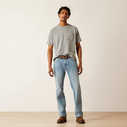 Ariat Men Rebar M4 Relaxed DuraStretch Basic Stackable Straight Leg Jean