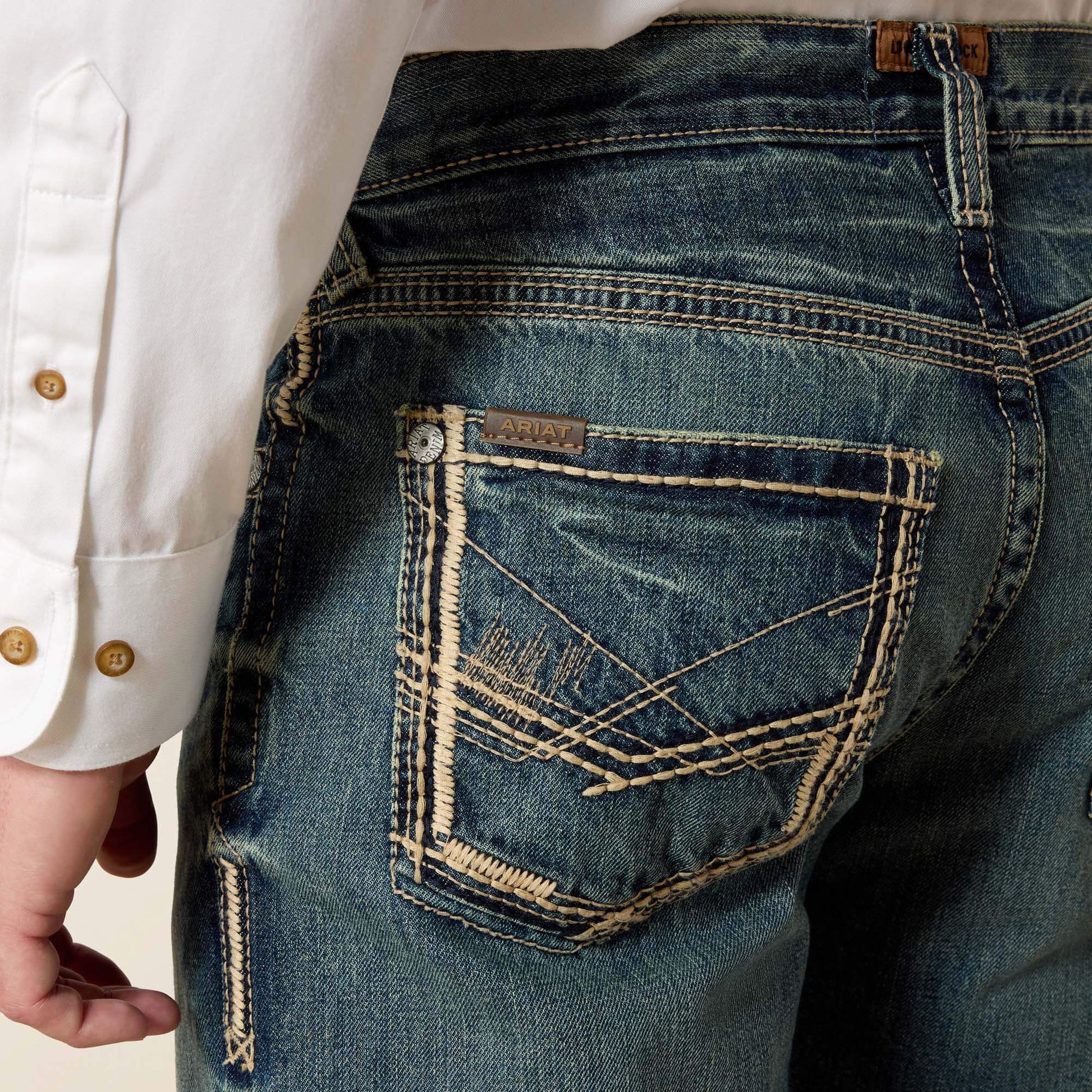 Ariat Men|Trends M5 Slim Gambler Stackable Straight Leg Jean