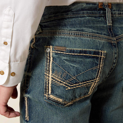 Ariat Men|Trends M5 Slim Gambler Stackable Straight Leg Jean