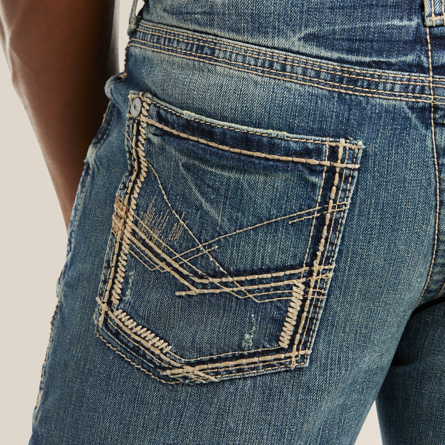 Ariat Men|Trends M5 Slim Gambler Stackable Straight Leg Jean