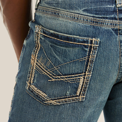 Ariat Men|Trends M5 Slim Gambler Stackable Straight Leg Jean