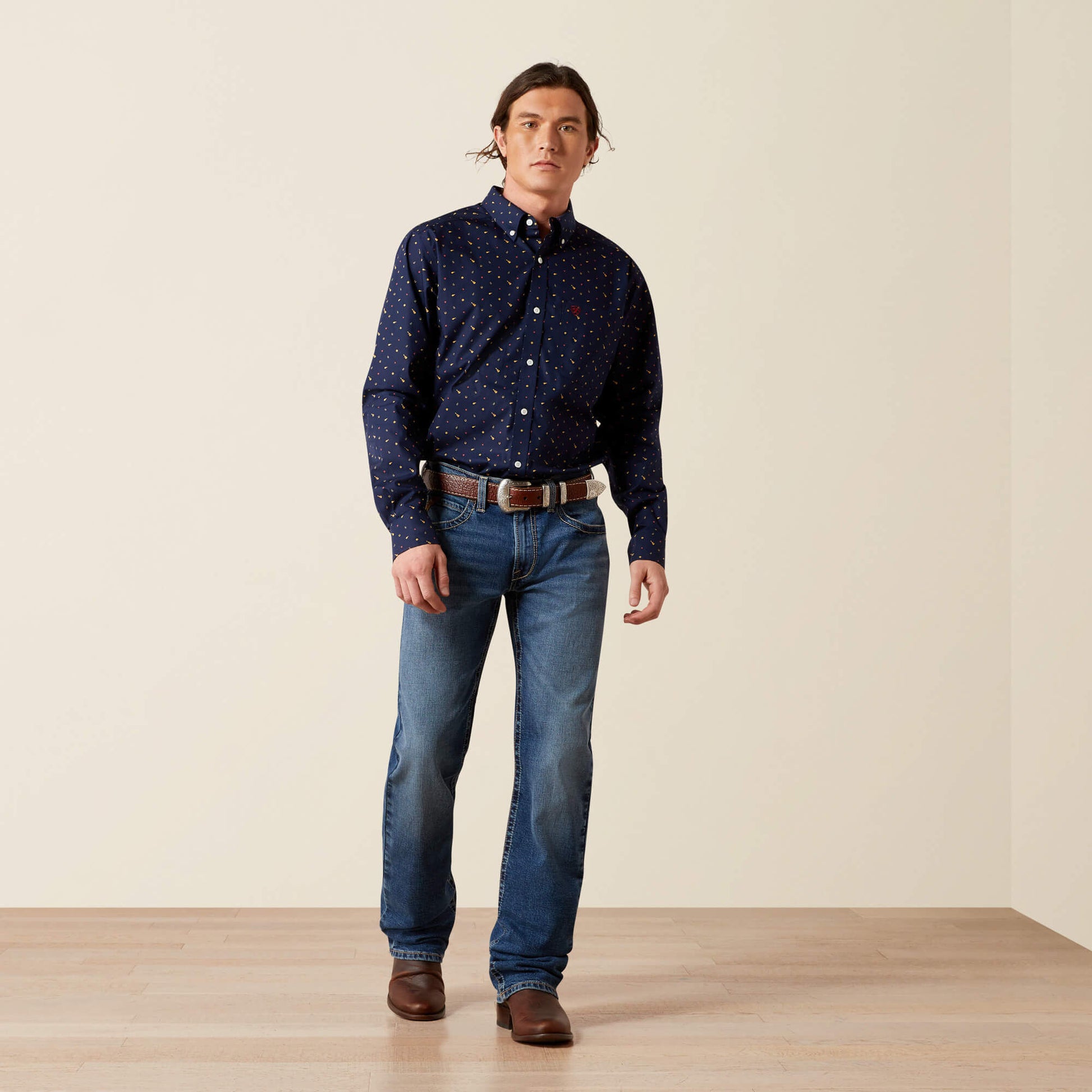 Ariat Men|Trends M5 Straight Calico Straight Leg Jean