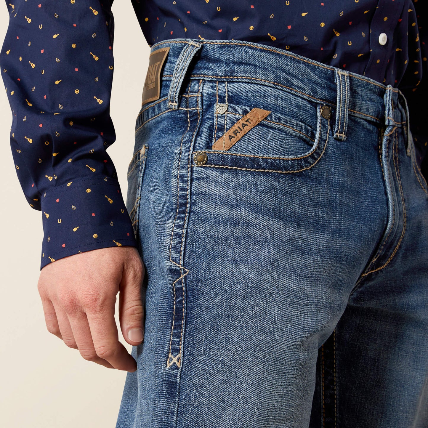 Ariat Men|Trends M5 Straight Calico Straight Leg Jean