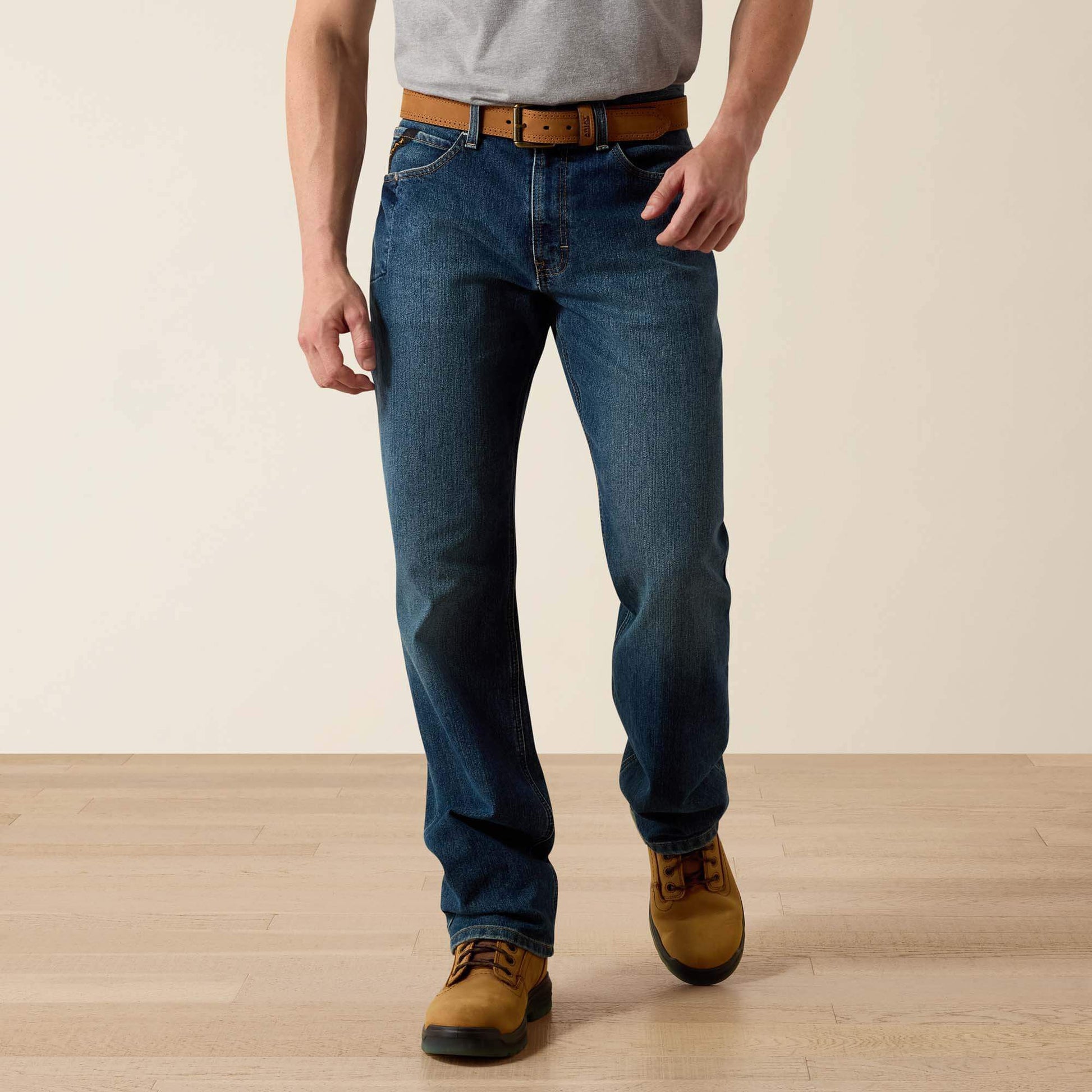 Ariat Men Rebar M3 Loose DuraStretch Basic Stackable Straight Leg Jean