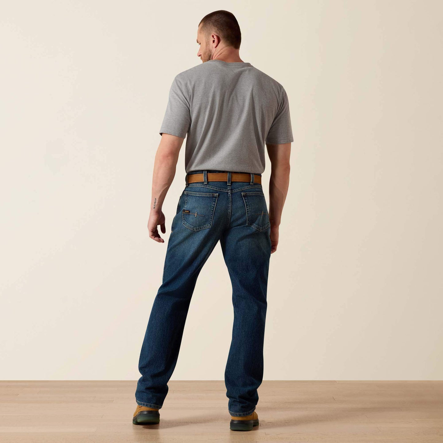 Ariat Men Rebar M3 Loose DuraStretch Basic Stackable Straight Leg Jean